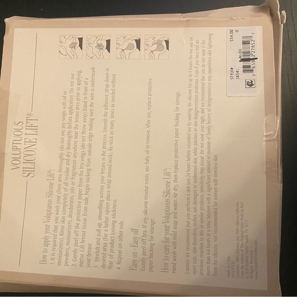 Voluptuous Silicone Lift Adhesive Bra - Picture 5 of 8